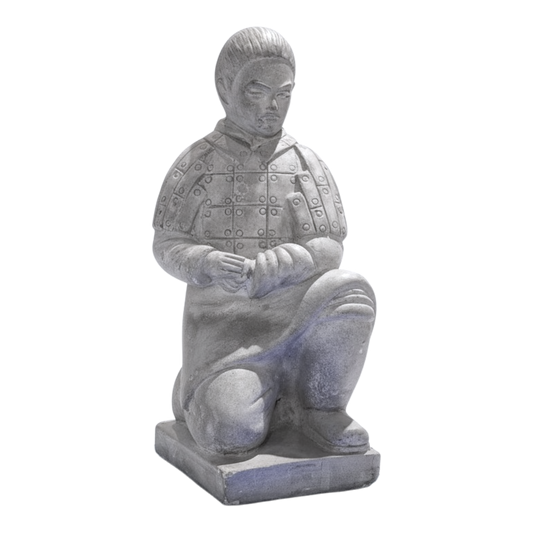 Dekofigur Stein kniend