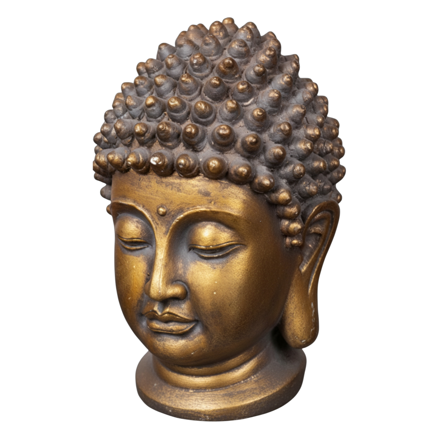 Dekofigur Stein 'Buddha' (gold)