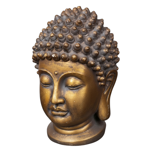 Dekofigur Stein 'Buddha' (gold)