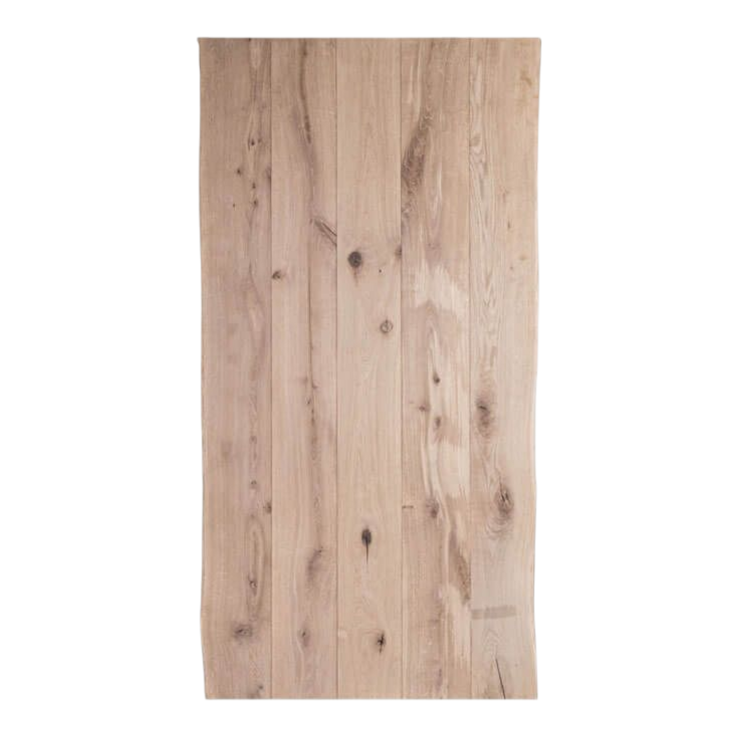 Tischplatte Eiche 'Old Style' Baumkante mit V-Fuge