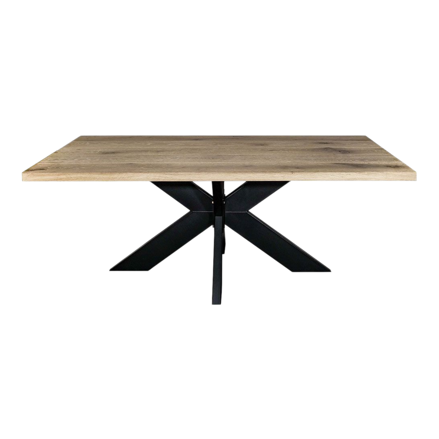 Tischplatte Eiche 'Old Style' Baumkante mit V-Fuge