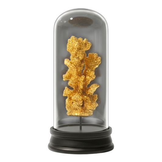 Dekofigur Glasglocke 'Koralle'